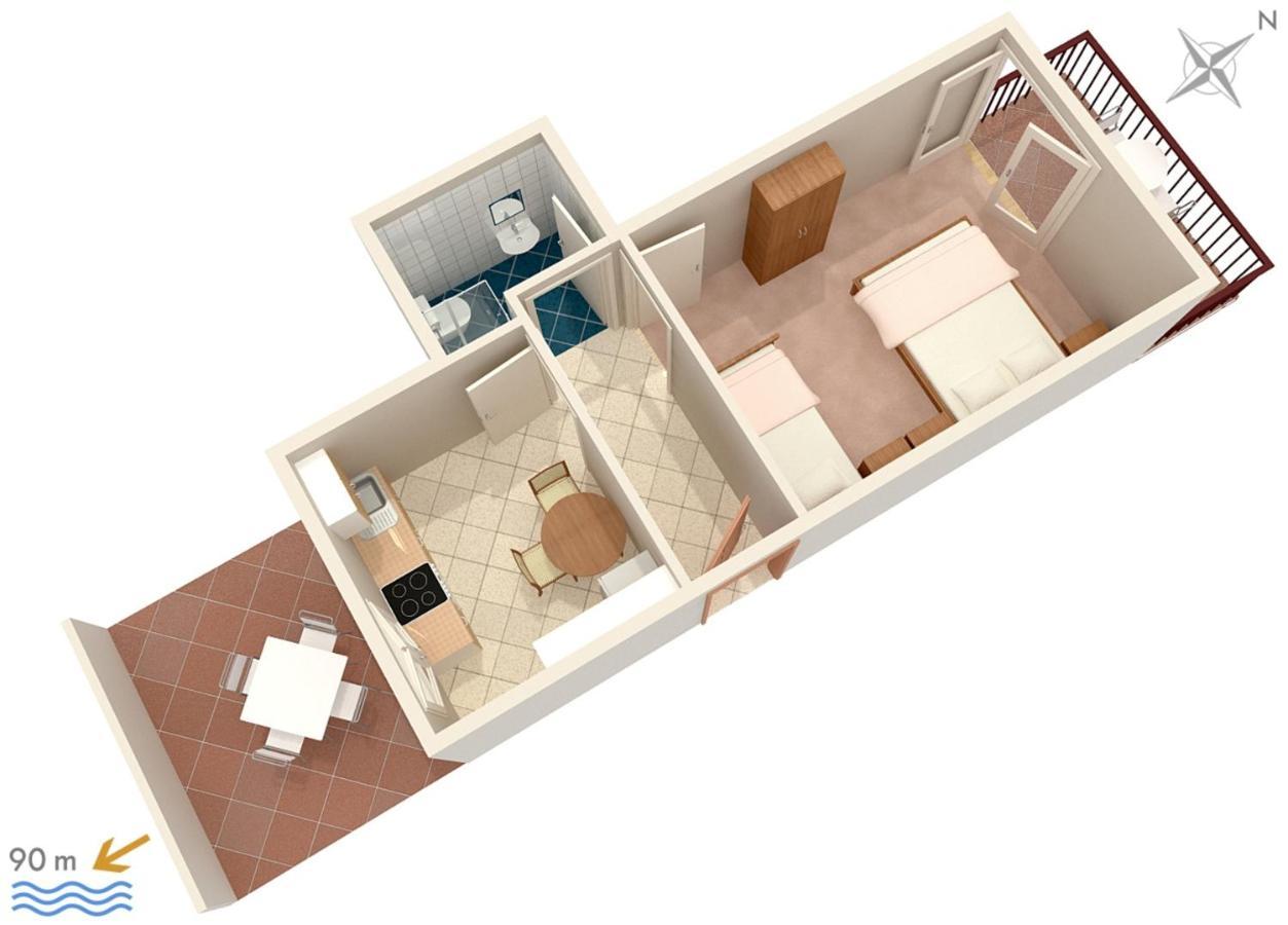 Apartments By The Sea Podaca, Makarska - 2783 Buitenkant foto